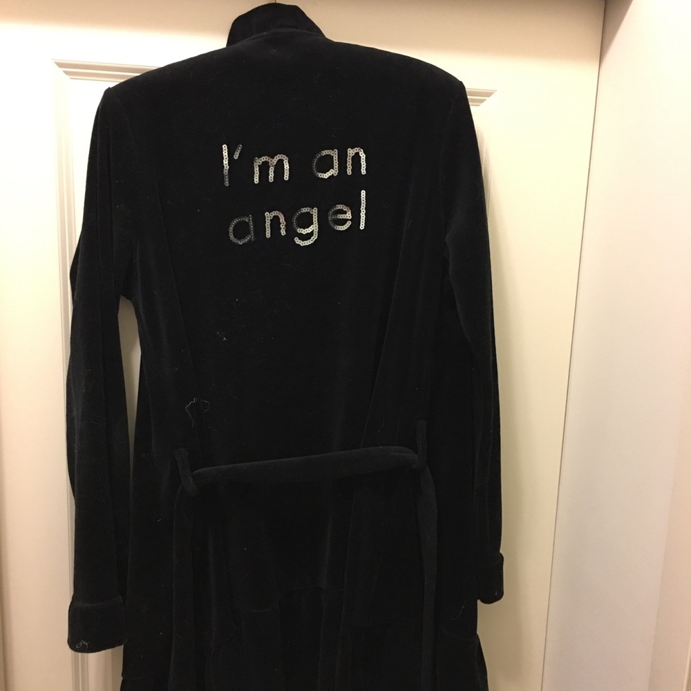 Black Velvet Robe “I am an Angel”